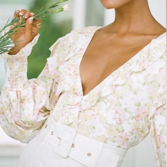 New with tags Ambria bodysuit Sabo skirt floral cut out backless - Picture 3 of 4